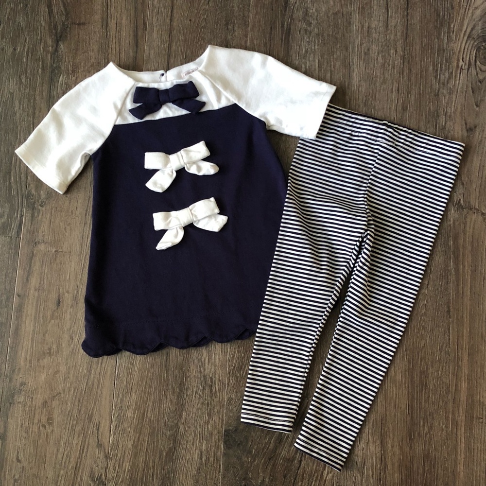 Blue and White 2 Piece Outfit